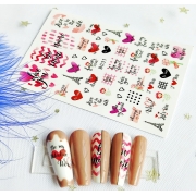Sticker model unghii Love B031