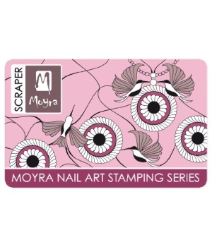 Racleta pentru stampila Moyra Scrapper Pink circles