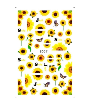 Sticker model unghii Sunflower B057