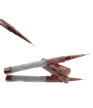 Pensula tip liner pentru linii fine si extrafine Rose Gold 10 mm LNB