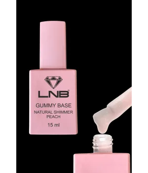Gummy Base Natural Shimmer Peach LNB 15 ml