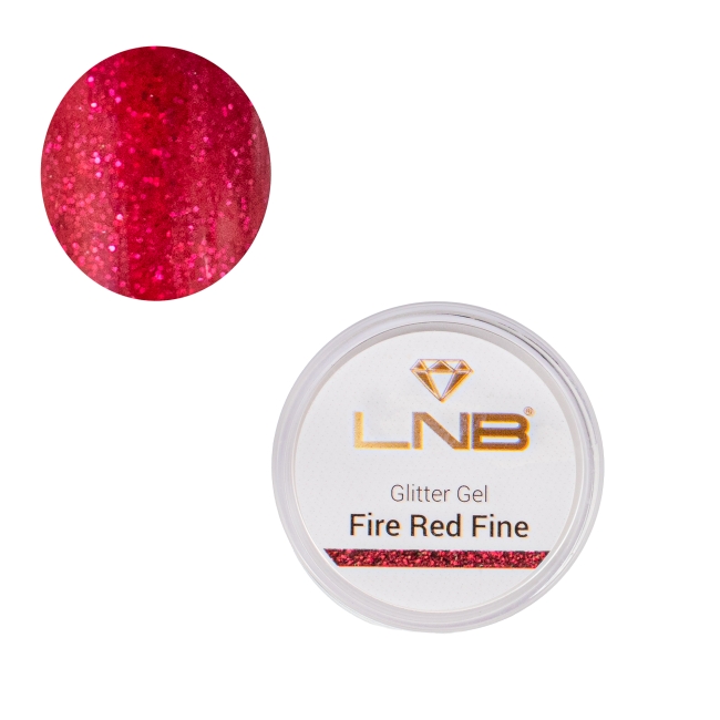 Glitter Gel Red Fire LNB 5 ml​