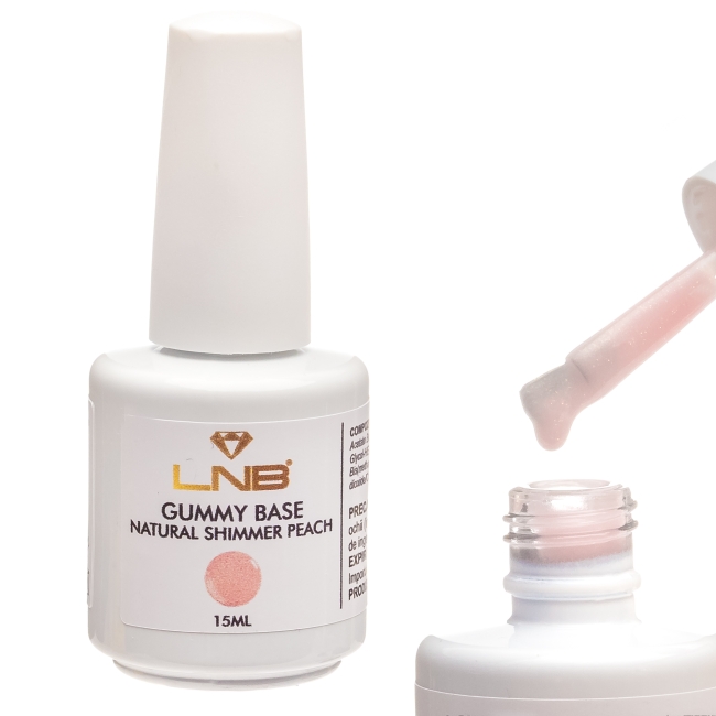 Gummy Base Natural Shimmer Peach LNB 15 ml