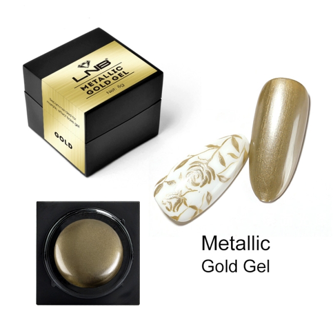 Gel color Metallic Gold LNB 8 ml