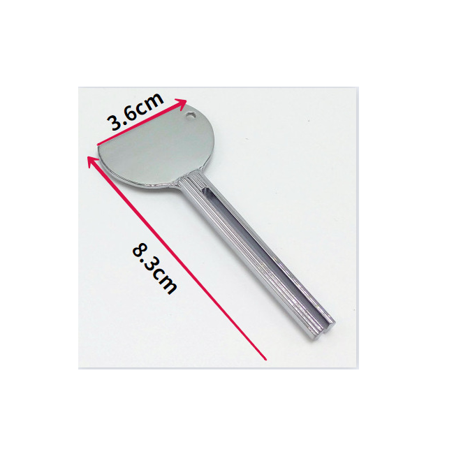 Instrument metalic pentru golirea tubului de acrygel/polygel LNB