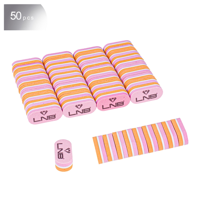 Set 50 mini buffer refolosibil Pink/Orange LNB 100/180