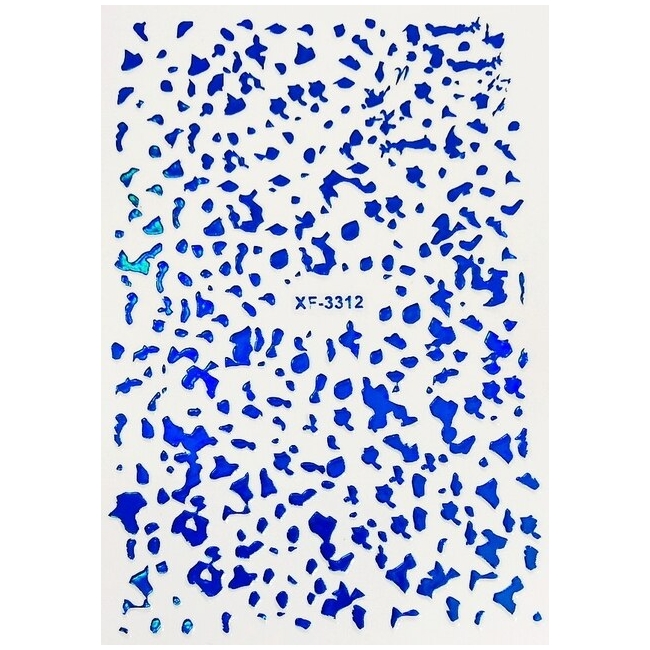 Sticker model unghii Spots XF 3312 Blue