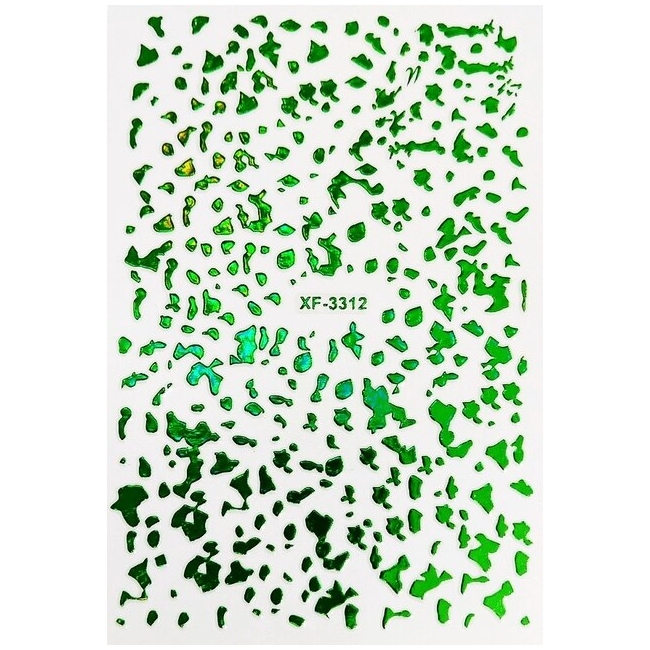Sticker model unghii Spots XF 3312 Green