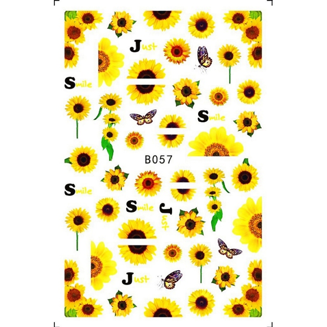 Sticker model unghii Sunflower B057