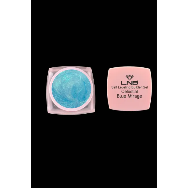 Self Leveling Builder Gel Celestial Blue Mirage Hema Free LNB 30 Gr.