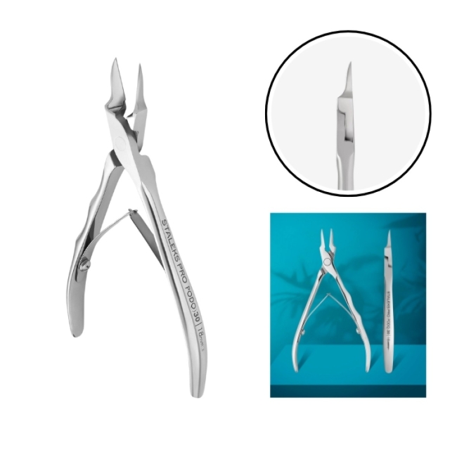 Cleste pentru unghii încarnate Staleks PODO 30 18 mm