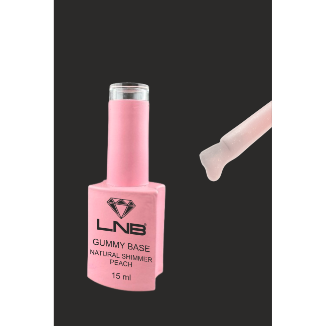 Gummy Base Natural Shimmer Peach LNB 15 ml