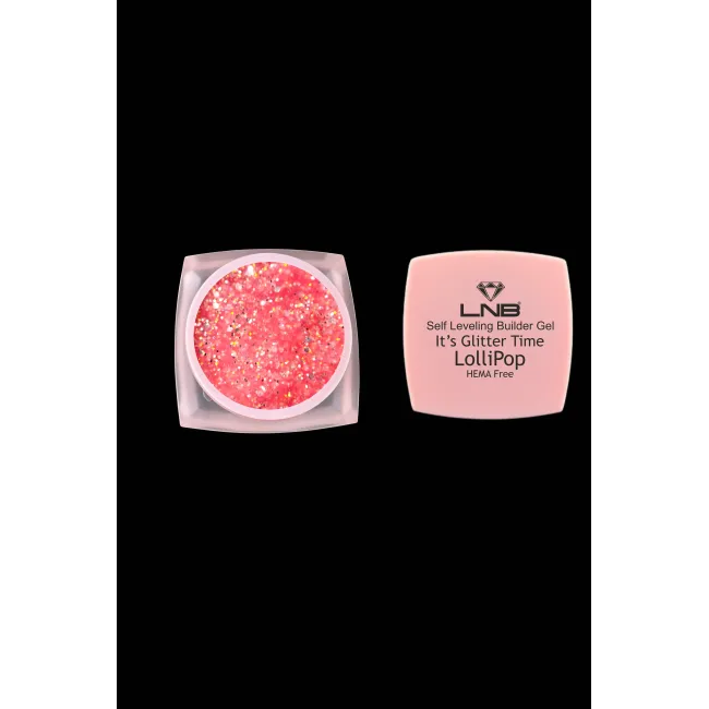 Self Leveling Builder Gel It's Glitter Time Lollipop Hema Free LNB 30 Gr.