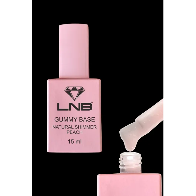 Gummy Base Natural Shimmer Peach LNB 15 ml